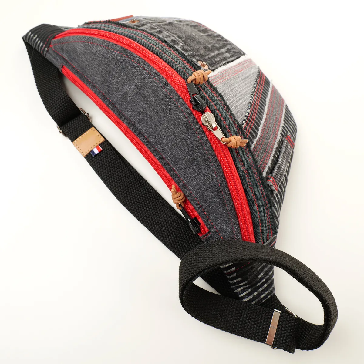 Sac banane Coton d'Avril MELISSE Jean EDITION noir
