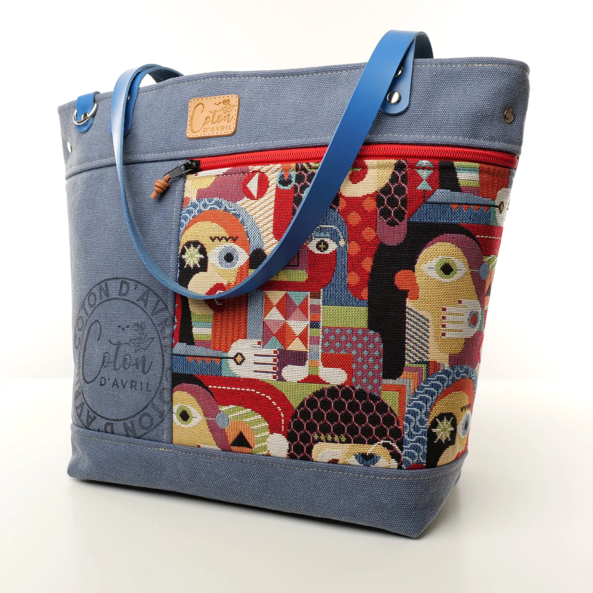 Sac cabas Coton d'Avril CARINO Visages
