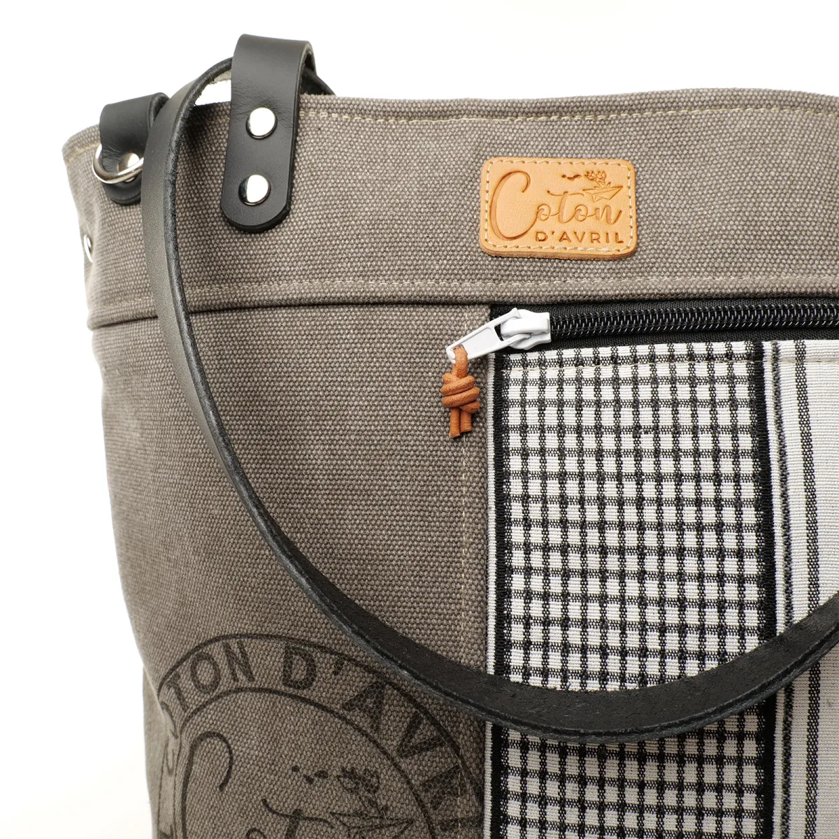 Sac cabas Coton d'Avril CARINO Motifs