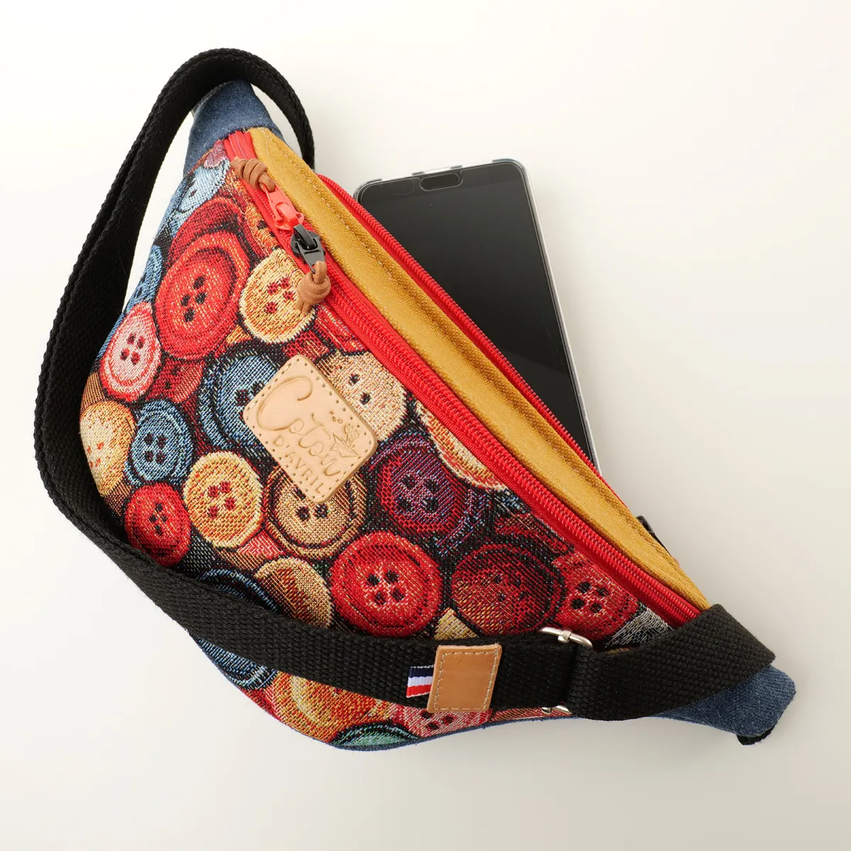 Sac banane Coton d'Avril MELISSE Boutons