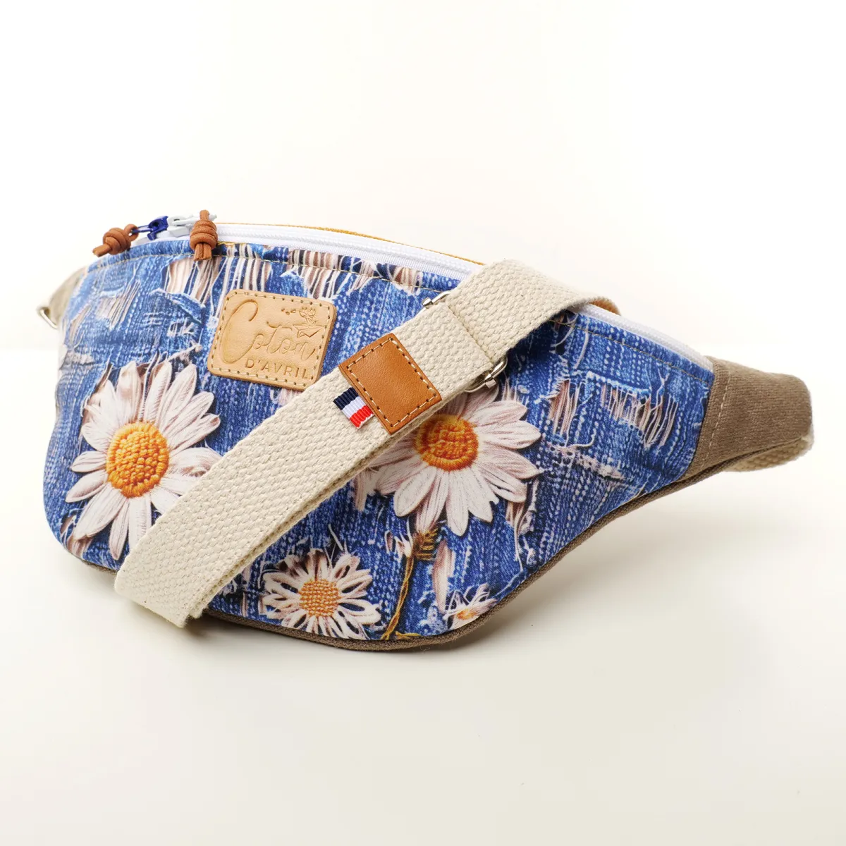 Sac banane Coton d'Avril MELISSE Marguerites