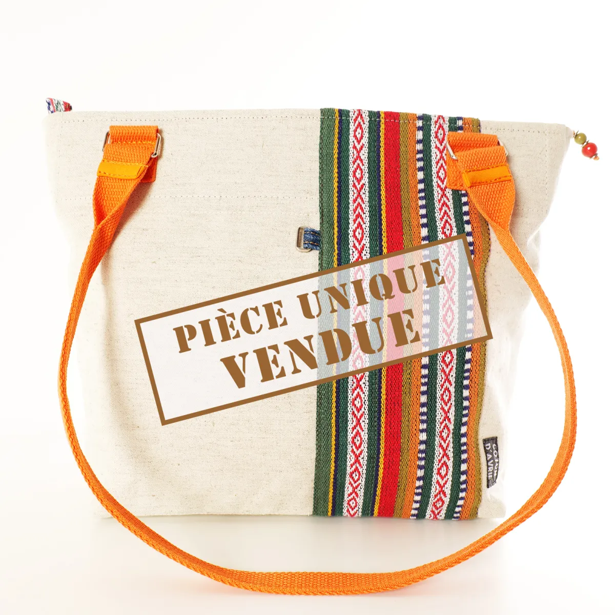 Sac Cabas Coton d'Avril AVRIL Lin Aztèque