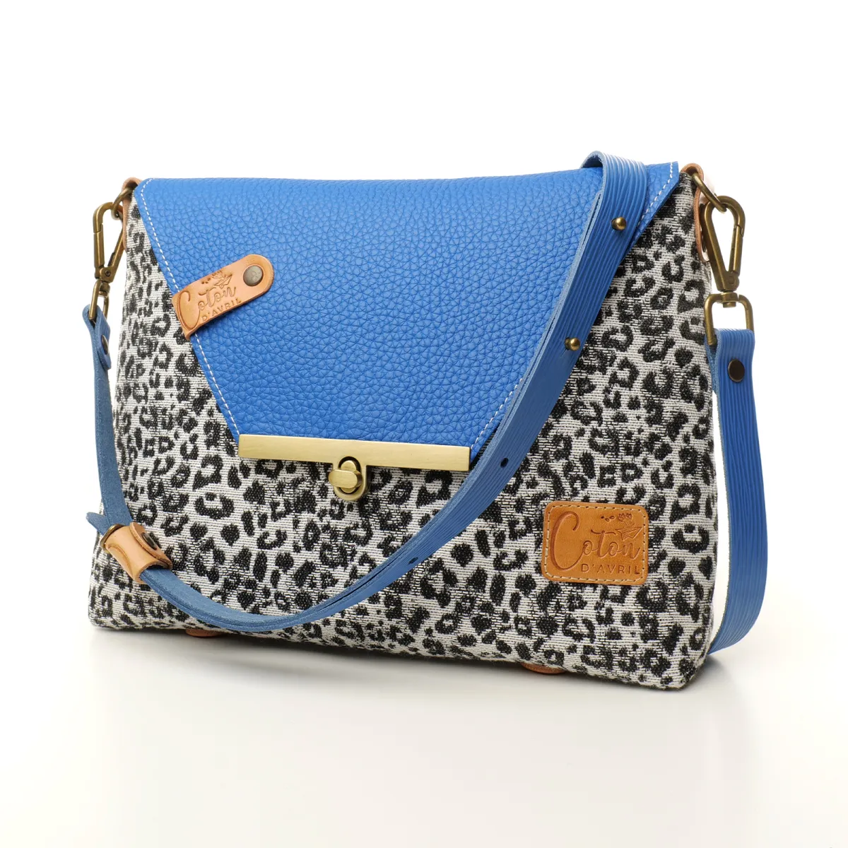 Sac à main Bandoulière Coton d'Avril ESTELLO Leopard