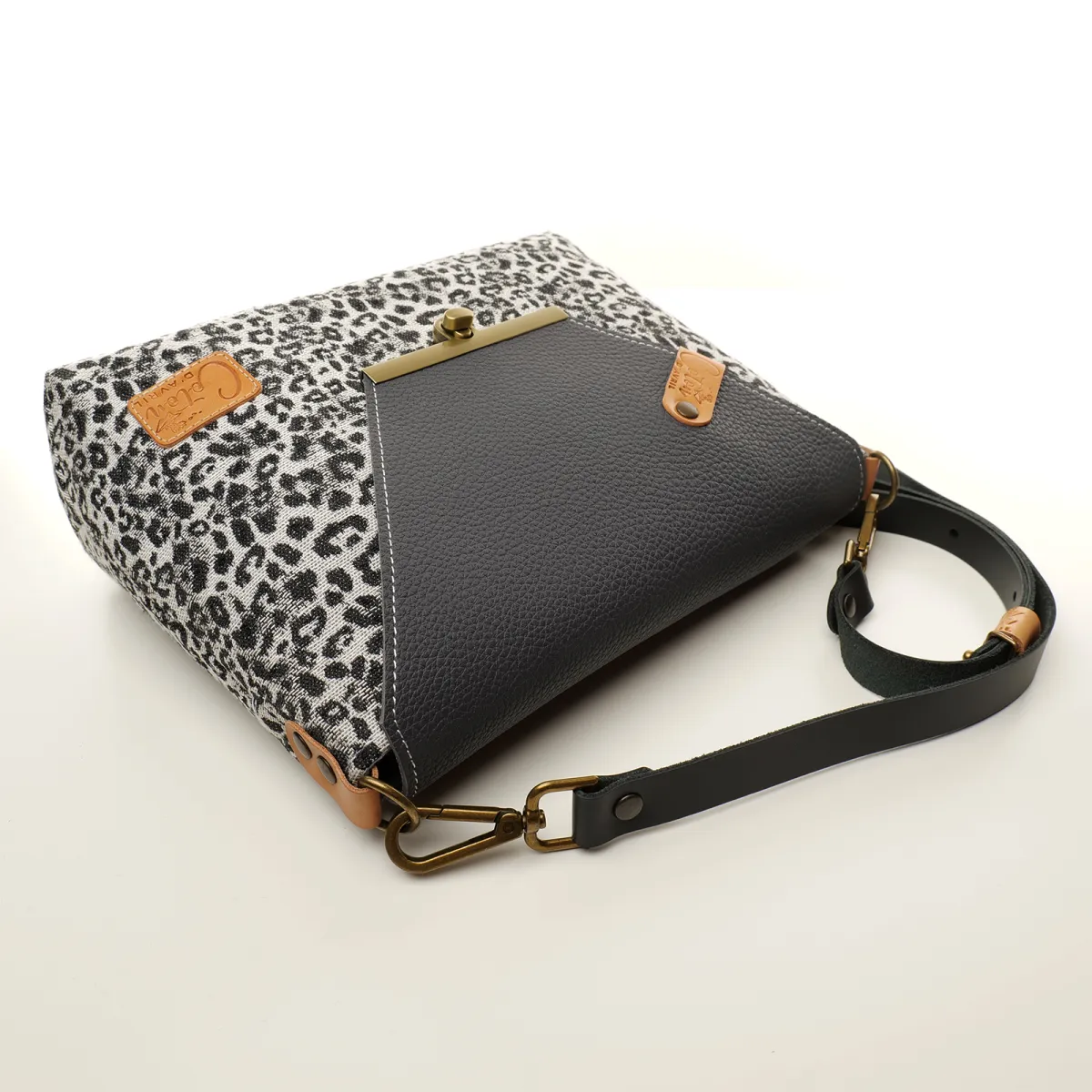 Sac à main Bandoulière Coton d'Avril ESTELLO Leopard