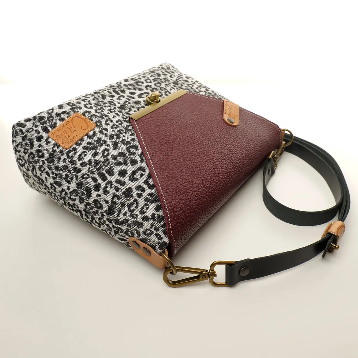 Sac à main Bandoulière Coton d'Avril ESTELLO Leopard