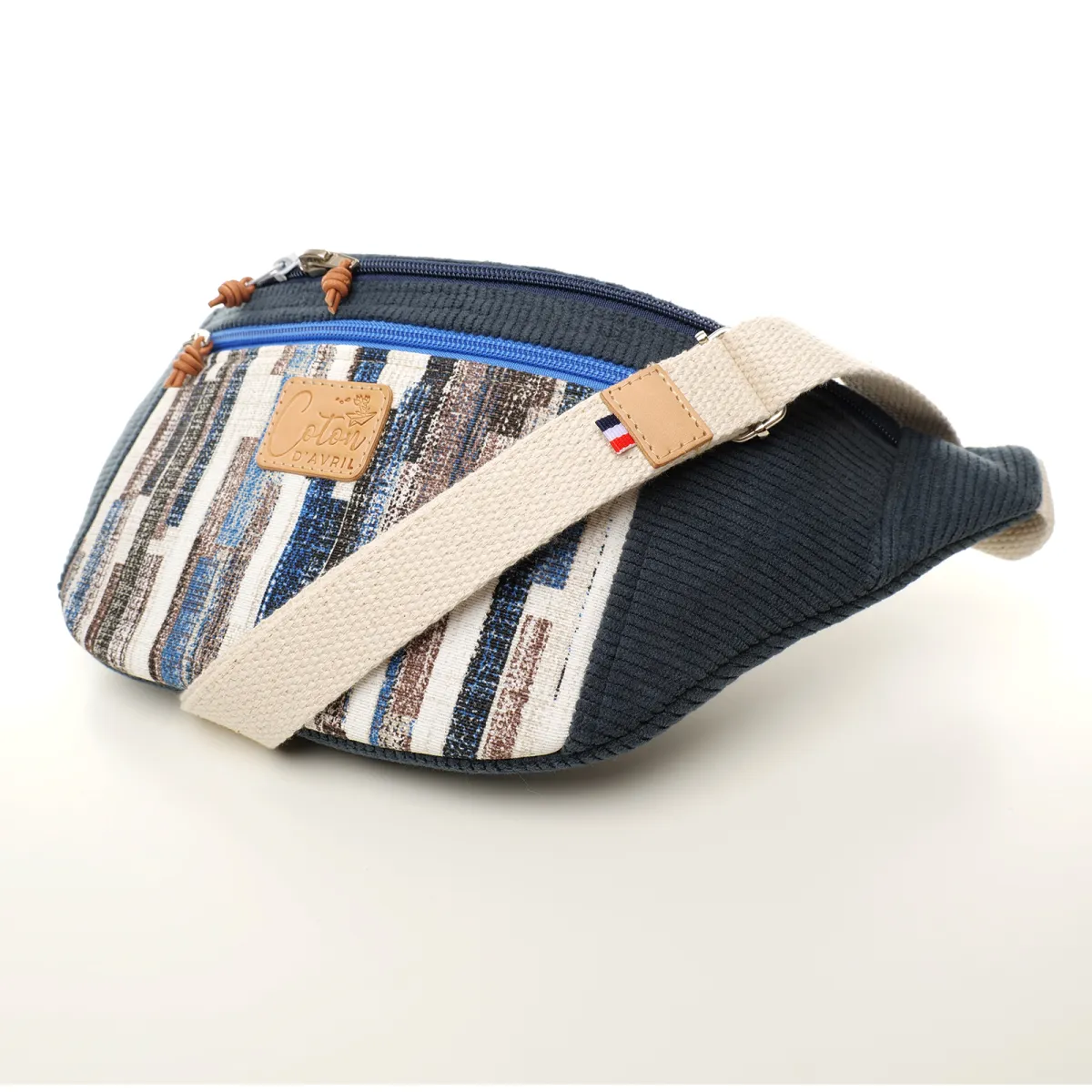 Sac banane Coton d'Avril MADON Bleu