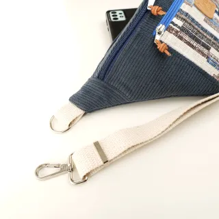 Sac banane Coton d'Avril MADON Bleu