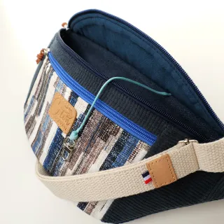 Sac banane Coton d'Avril MADON Bleu