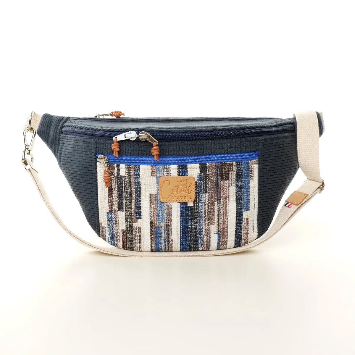 Sac banane Coton d'Avril MADON Bleu
