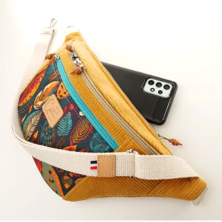Sac banane Coton d'Avril MADON Feuilles