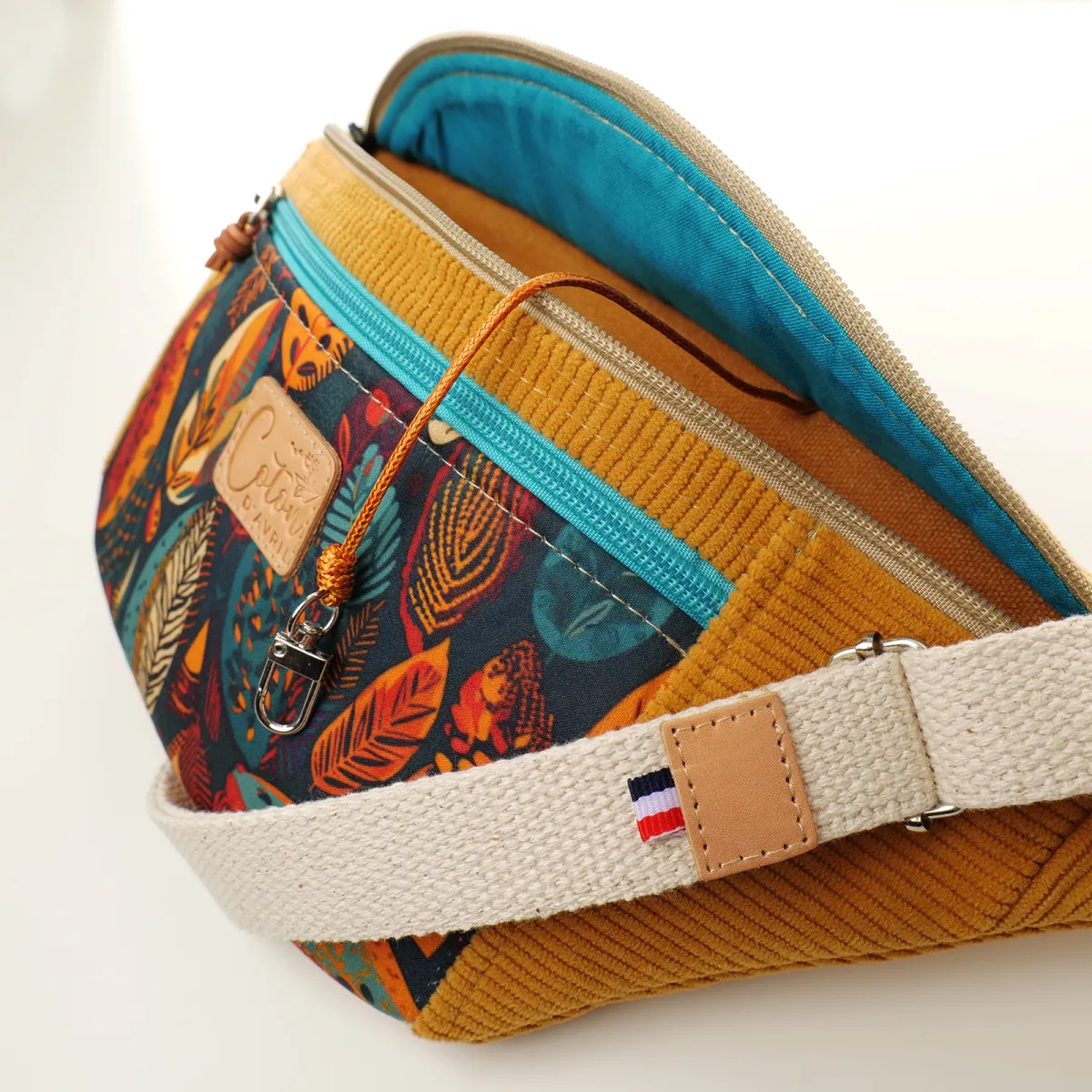 Sac banane Coton d'Avril MADON Feuilles