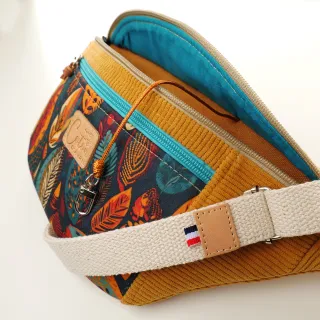 Sac banane Coton d'Avril MADON Feuilles