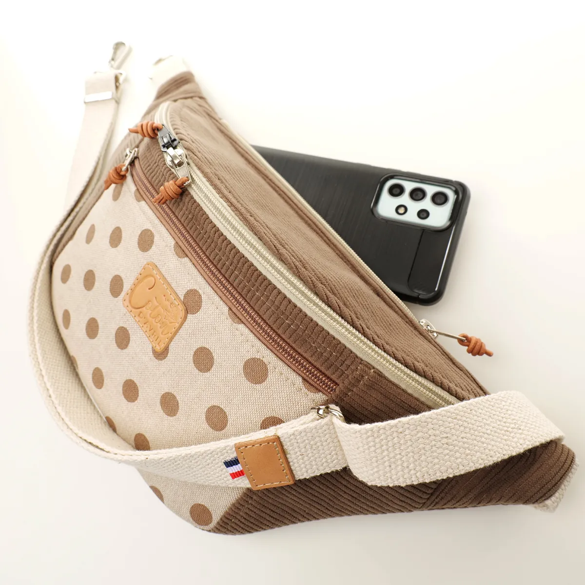 Sac banane Coton d'Avril MADON Pois