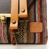 Sac à main Bandoulière Coton d'Avril ESTELLO Sillons Cacao