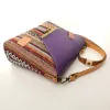 Sac à main Bandoulière Coton d'Avril ESTELLO Sillons Lilas