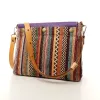 Sac à main Bandoulière Coton d'Avril ESTELLO Sillons Lilas