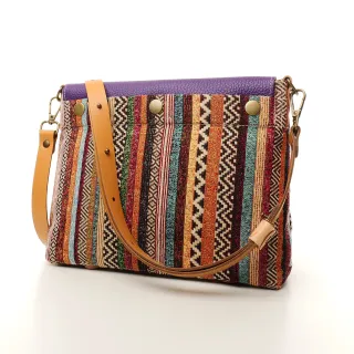 Sac à main Bandoulière Coton d'Avril ESTELLO Sillons Lilas