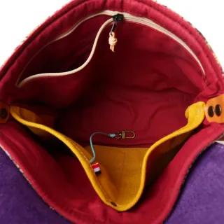 Sac à main Bandoulière Coton d'Avril ESTELLO Sillons Lilas