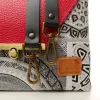 Sac à main Bandoulière Coton d'Avril ESTELLO Grafic rouge