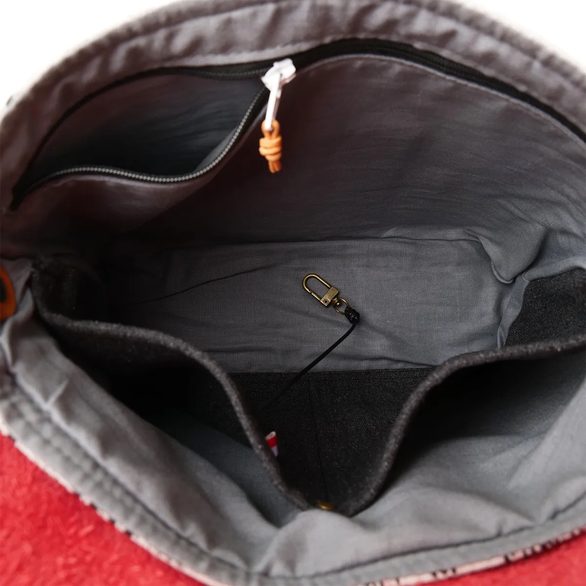 Sac à main Bandoulière Coton d'Avril ESTELLO Grafic rouge