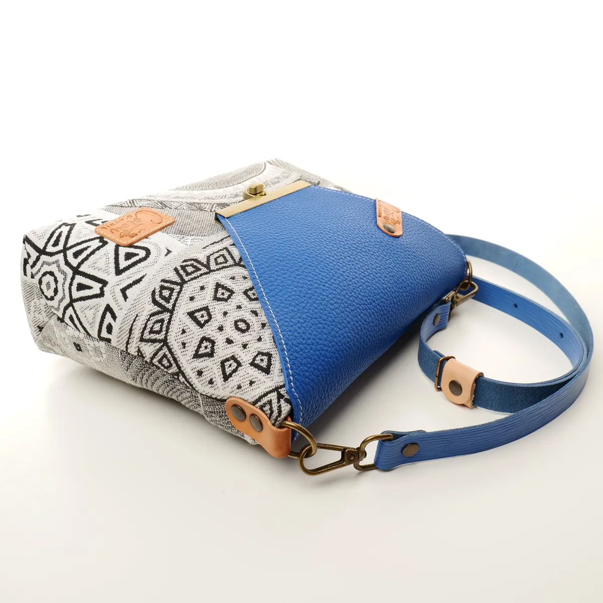 Sac à main Bandoulière Coton d'Avril ESTELLO Grafic Lapis
