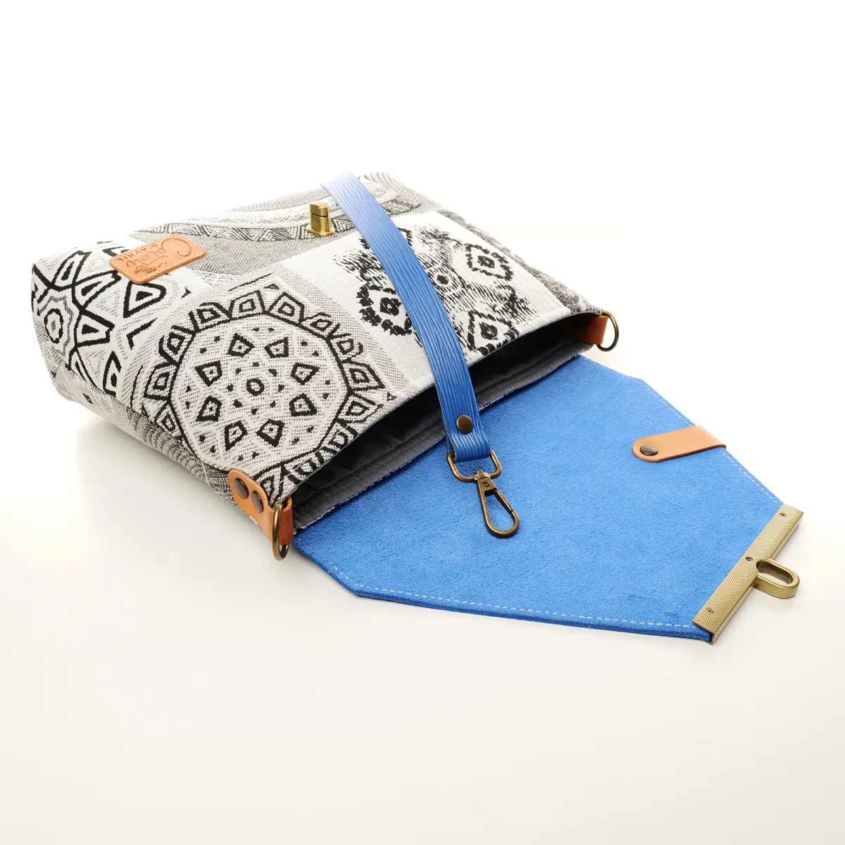 Sac à main Bandoulière Coton d'Avril ESTELLO Grafic Lapis