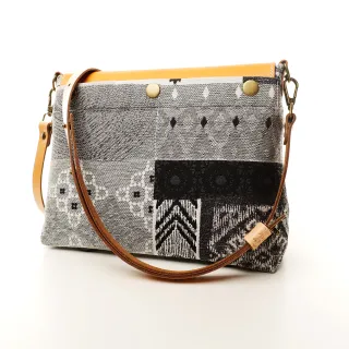 Sac à main Bandoulière Coton d'Avril ESTELLO Grafic Safran