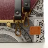 Sac à main Bandoulière Coton d'Avril ESTELLO Grafic Prune