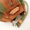 Sac seau Coton d'Avril ANGELE Velours kaki