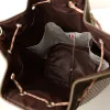 Sac seau Coton d'Avril ANGELE Velours kaki