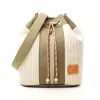 Sac seau Coton d'Avril ANGELE Velours crème