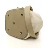 Sac seau Coton d'Avril ANGELE Velours crème