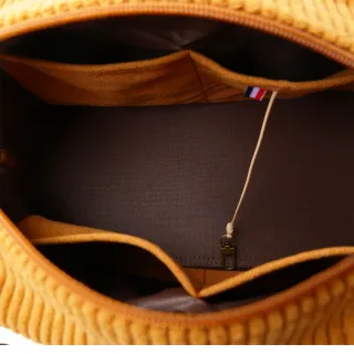 Sac à main Coton d'Avril CESAR Velours Havane
