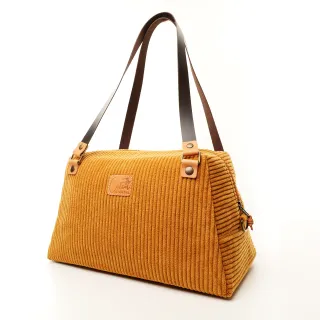 Sac à main Coton d'Avril CESAR Velours Havane