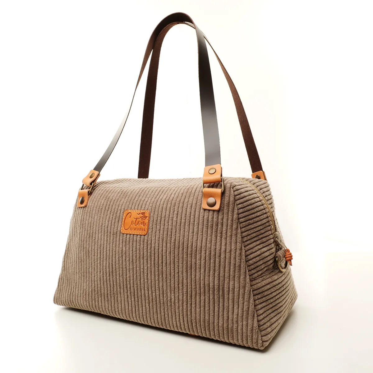 Sac à main Coton d'Avril CESAR Ecorce