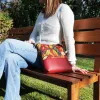 Sac à main Coton d'Avril bandoulière VERDON Feuilles