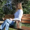 Sac seau Coton d'Avril ANGELE Velours kaki