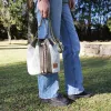 Sac seau Coton d'Avril ANGELE Velours crème