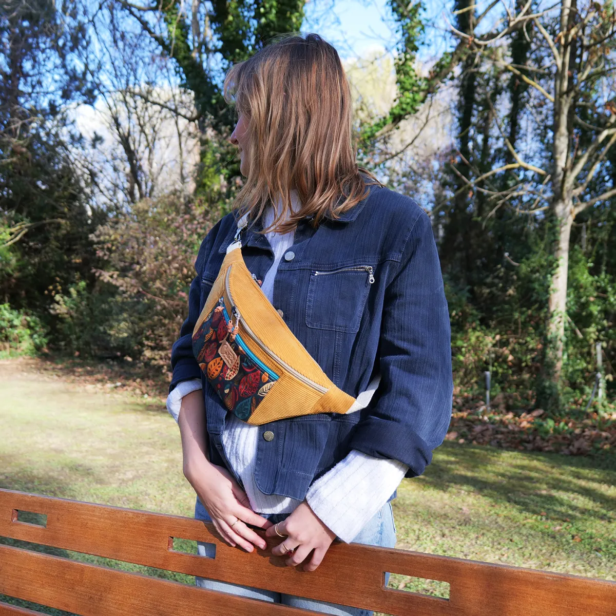 Sac banane Coton d'Avril MADON Feuilles