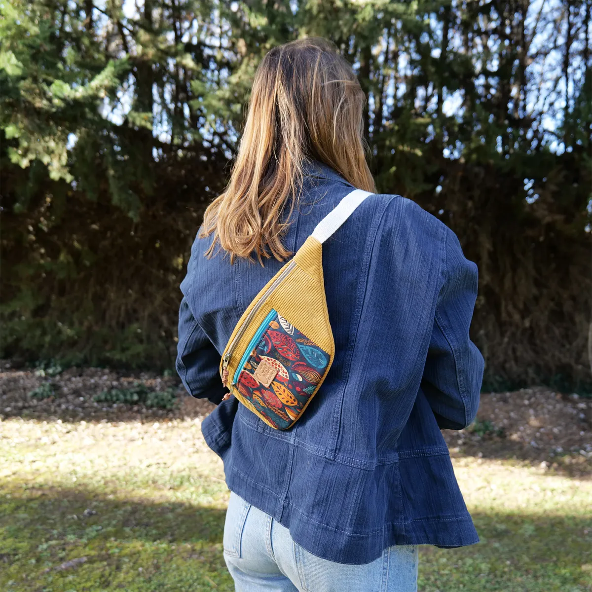 Sac banane Coton d'Avril MADON Feuilles