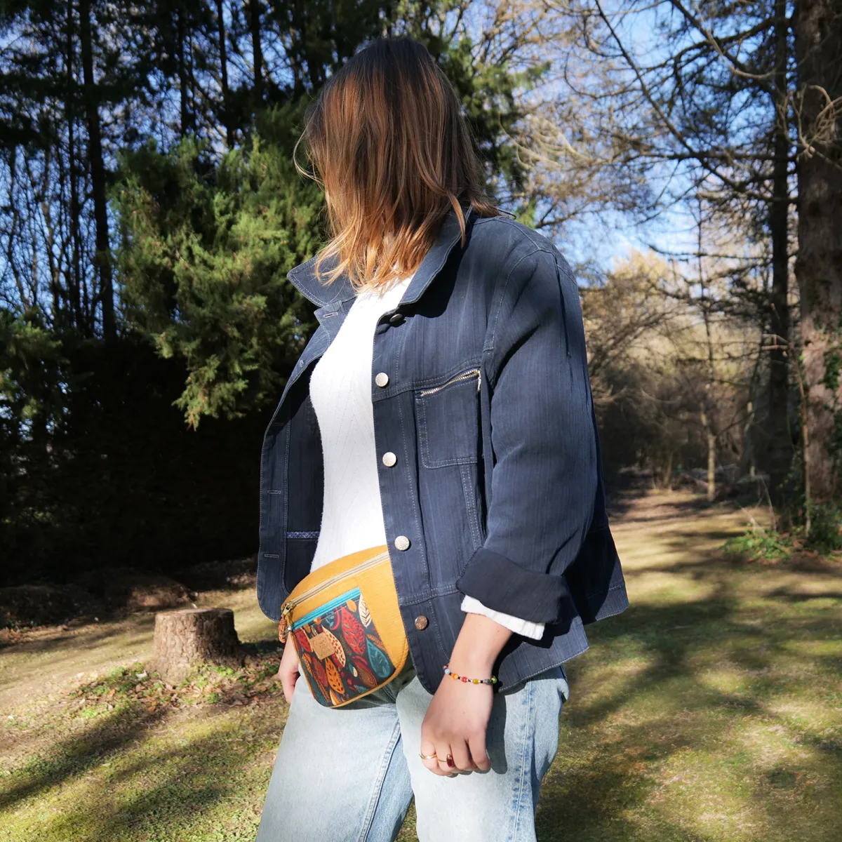 Sac banane Coton d'Avril MADON Feuilles