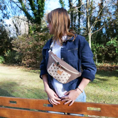 Sac banane Coton d'Avril MADON Pois