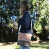 Sac à main Bandoulière BEATRIS velours Havane
