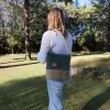 Sac à main Bandoulière BEATRIS velours Emeraude