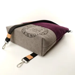 Sac à main Bandoulière BEATRIS velours Prunelle