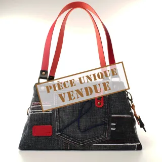 Sac à main Coton d'Avril CESAR Jean Carbone Edition