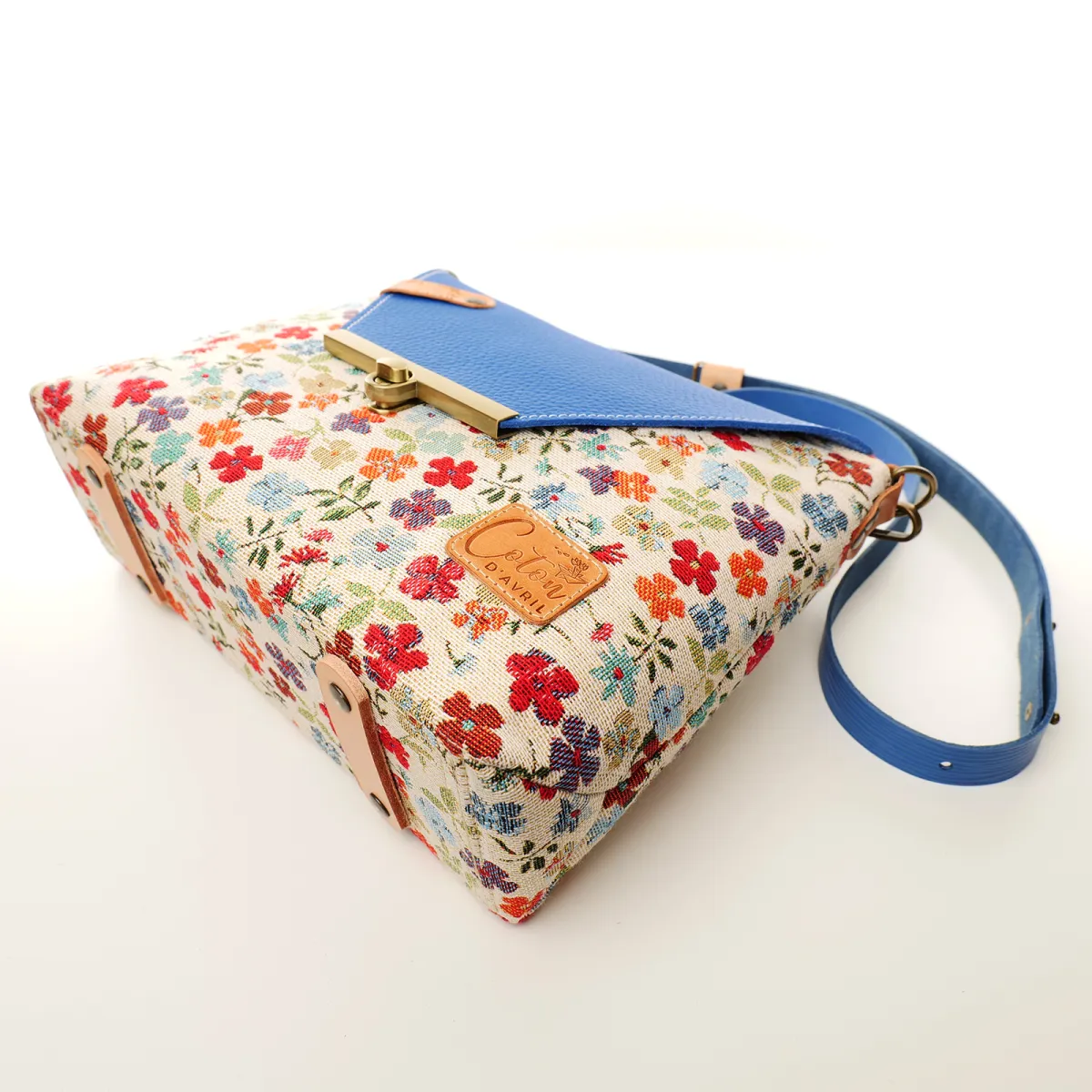 Sac à main Bandoulière Coton d'Avril ESTELLO Fleurs