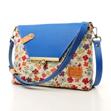 Sac à main Bandoulière Coton d'Avril ESTELLO Fleurs