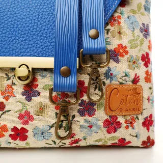 Sac à main Bandoulière Coton d'Avril ESTELLO Fleurs