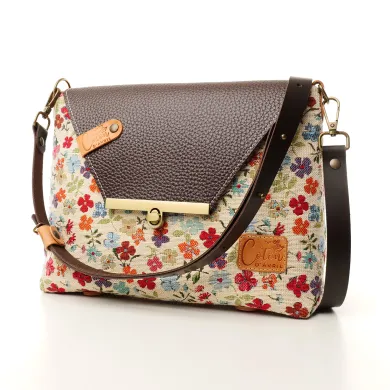 Sac à main Bandoulière Coton d'Avril ESTELLO Fleurs